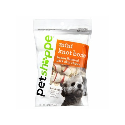 Pet Shoppe Bacon Mini Knot Bones