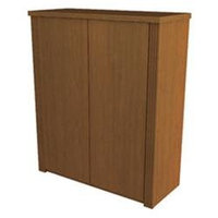 Bestar Prestige + Two Door Cabinet in Cognac Cherry