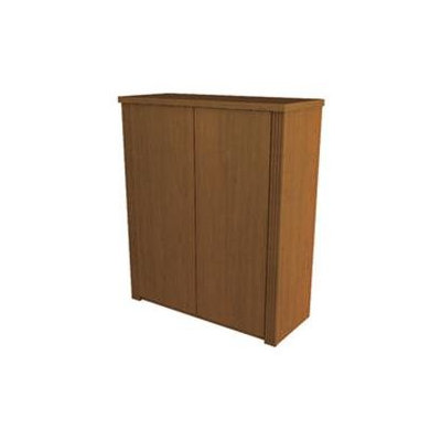 Bestar Prestige + Two Door Cabinet in Cognac Cherry