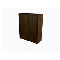 Bestar Prestige + Two Door Cabinet in Chocolate