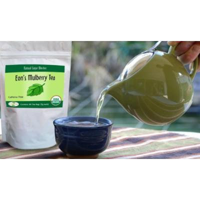 USDA Organic White Mulberry Leaf Tea (30 Teabags) , Blood Sugar Controller , Convenient Tea Bags , Leaves Can Help Fight Cholesterol , Controls Sugar Levels , Caffeine Free , Boosts Immune System , Helps with Weight Loss
