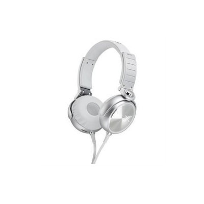 SONY White/Silver MDR-X05/WS Headphones, White/Silver