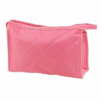 KingTECH Women Zipper Closure Small Cosmetic Case Makeup Bag (Pink)
