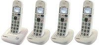 Clarity D702 + (3) D702HS D702 Amplified Low Vision Cordless Phone