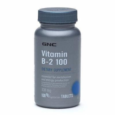 GNC Vitamin B-2 100, Vegetarian Tablets 100 ea