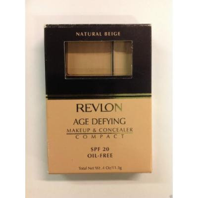 Revlon Age Defying Makeup and Concealer Compact Natural Beige SPF 20 Oil Free