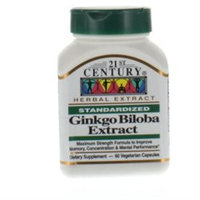 21st Century Healthcare Ginkgo Biloba Extract 60 Vegetarian Capsules, 21st Century Health Care