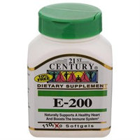 21st Century Healthcare Vitamin E 200 IU 110 Softgels, 21st Century Health Care