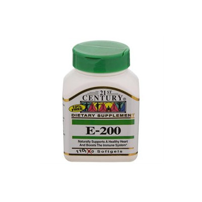 21st Century Healthcare Vitamin E 200 IU 110 Softgels, 21st Century Health Care