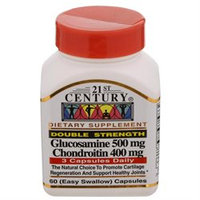 21st Century Healthcare Glucosamine & Chondroitin Double Strength 60 Capsules, 21st Century Health Care