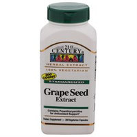 21st Century Healthcare Grape Seed Extract 200 Vegetarian Capsules, 21st Century Health Care