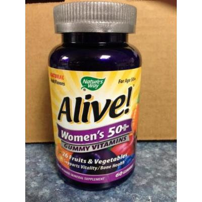 Nature`s Way Alive! Women`s 50+ Gummy Vitamins 60 ct (pack of 3)