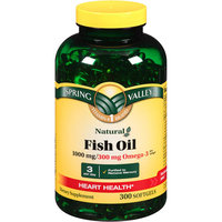 Spring Valley Fish Oil Dietary Supplement, 1000mg, 300 count