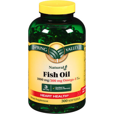 Spring Valley Fish Oil Dietary Supplement, 1000mg, 300 count
