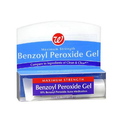 Walgreens Benzoyl Peroxide Acne Medication Gel Max Strength
