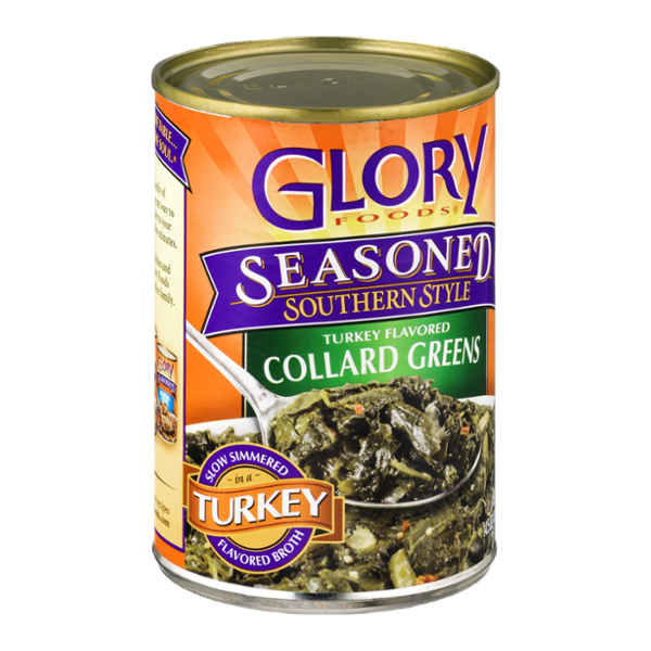 Glory Foods Seasoned Southern Style Collard Greens Turkey Flavored