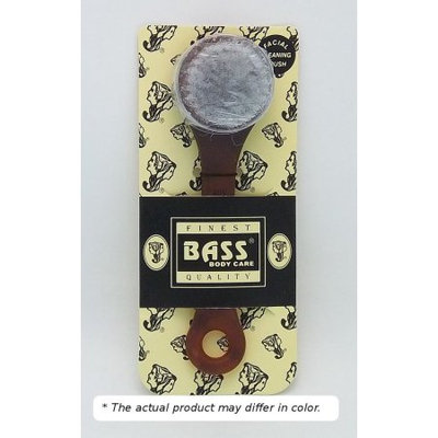 Bass Brushes Brush - Soft Nylon Facial Cleansing Brush Clear and Tortoise Shell Handle Bass B