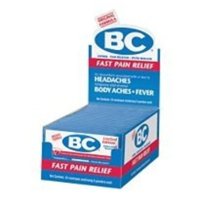 BC Powders BC Pain Reliever/Fever Reducer Powder, New Formula, 24-Count Packages (Pack of 6)