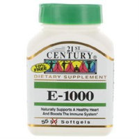 21st Century Healthcare Vitamin E 1000 IU 55 Softgels, 21st Century Health Care