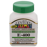 21st Century Healthcare Vitamin E 400 Water Soluble 110 Softgels, 21st Century Health Care