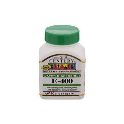 21st Century Healthcare Vitamin E 400 Water Soluble 110 Softgels, 21st Century Health Care