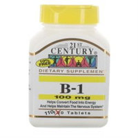 21st Century Healthcare Vitamin B-1 100 mg 110 Tablets, 21st Century Health Care