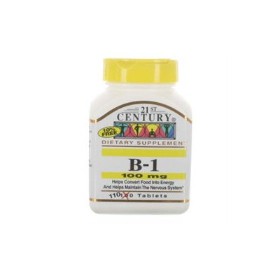 21st Century Healthcare Vitamin B-1 100 mg 110 Tablets, 21st Century Health Care