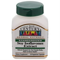 21st Century Healthcare Soy Isoflavones Extract 60 Vegetarian Capsules, 21st Century Health Care