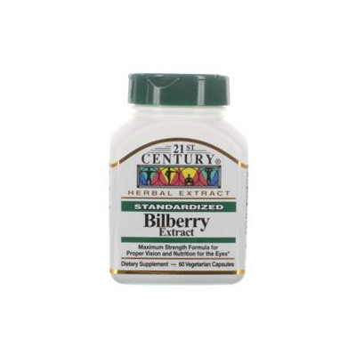 21st Century Healthcare Bilberry Extract 60 Vegetarian Capsules, 21st Century Health Care