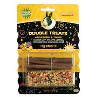 Sun Seed Company SSS85660 Double Treats Appleberry and Twigs for Rabbits- 3 oz.