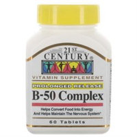 21st Century Healthcare Vitamin B-50 Balanced Complex 60 Tablets, 21st Century Health Care