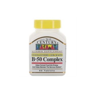 21st Century Healthcare Vitamin B-50 Balanced Complex 60 Tablets, 21st Century Health Care