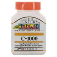 21st Century Vitamins Vitamin C 1,000 mg Tabs