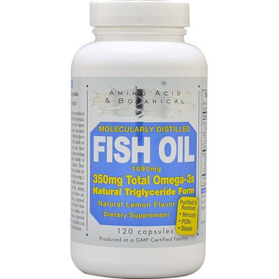 Amino Acid Botanical Amino Acid & Botanical - Omega-3 Fish Oil Lemon - 120 Capsules