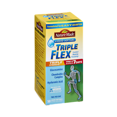 Nature Made Triple Flex Triple Strength Liquid Softgel Dietary Supplement- 50 CT
