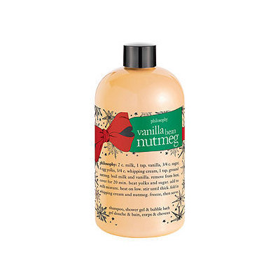 philosophy vanilla bean nutmeg shower gel, 16 oz