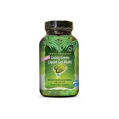 Irwin Naturals Women's Living Green Liquid-Gel Multi Soft-Gels 90 liquid softgels