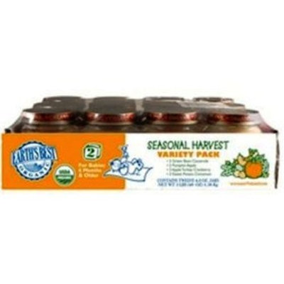 Earth's Best Organic Seasonal Harvest Variety Pack, 4-Ounce Jars (Pack of 12)