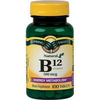 Spring Valley Natural Vitamin B12 Tablets