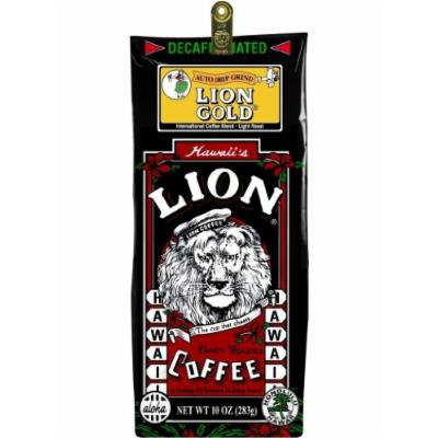 Hawaiian Lion Gold Coffee Ground Decaf 10 oz. Bag by Lion Coffee