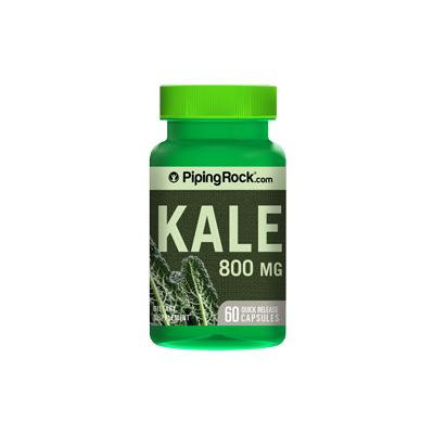 Kale 800 mg 60 Capsules Supplement