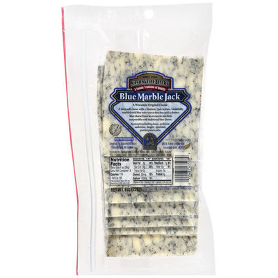 Placeholder Nasonville Dairy Blue Marble Jack Cheese Slices, 8 oz, 8ct