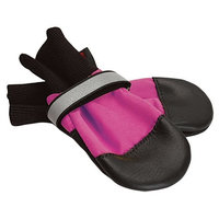 Muttluks, Inc. Muttluks Fleece Lined 4.25-Inch to 4.75-Inch Dog Boots, X-Large, Pink, Set of 4