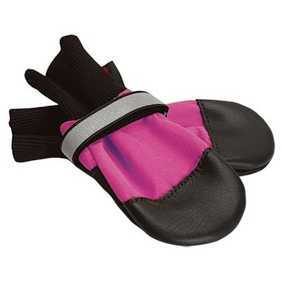 Muttluks, Inc. Muttluks Fleece Lined 4.25-Inch to 4.75-Inch Dog Boots, X-Large, Pink, Set of 4