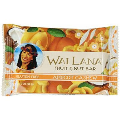 Wai Lana Fruit and Nut Bars, Apricot Cashew, 2 Ounce (Pack of 12)