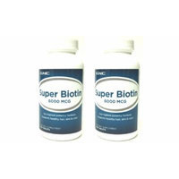 GNC Super Biotin 6000 Mcg 150 Cap (1 or 2 Packs) (2 packs (Total 300 Tablets))