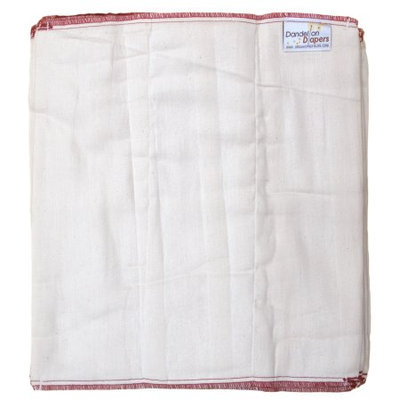 Dandelion Diapers 100% Organic Cotton Prefold Diapers - 1 Dozen - Size 3 - 14 x 15