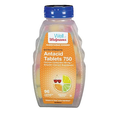 Walgreens Extra 750 mg Chewable Antacid/Calcium Supplement Tablets