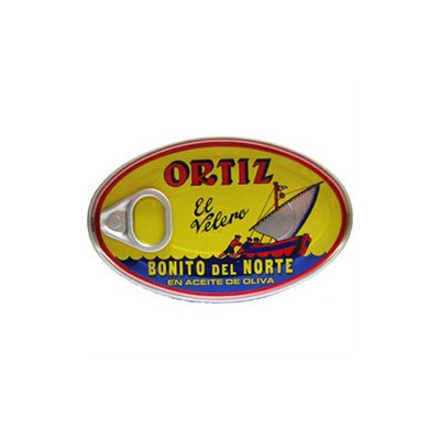 Ortiz Bonito Del Norte Tuna In Olive OIl 3.95 oz Oval Tin (Spain) 12 pack