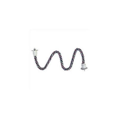 A & E Cage Co. Extra Small Rainbow Rope Cable Perch with Wire